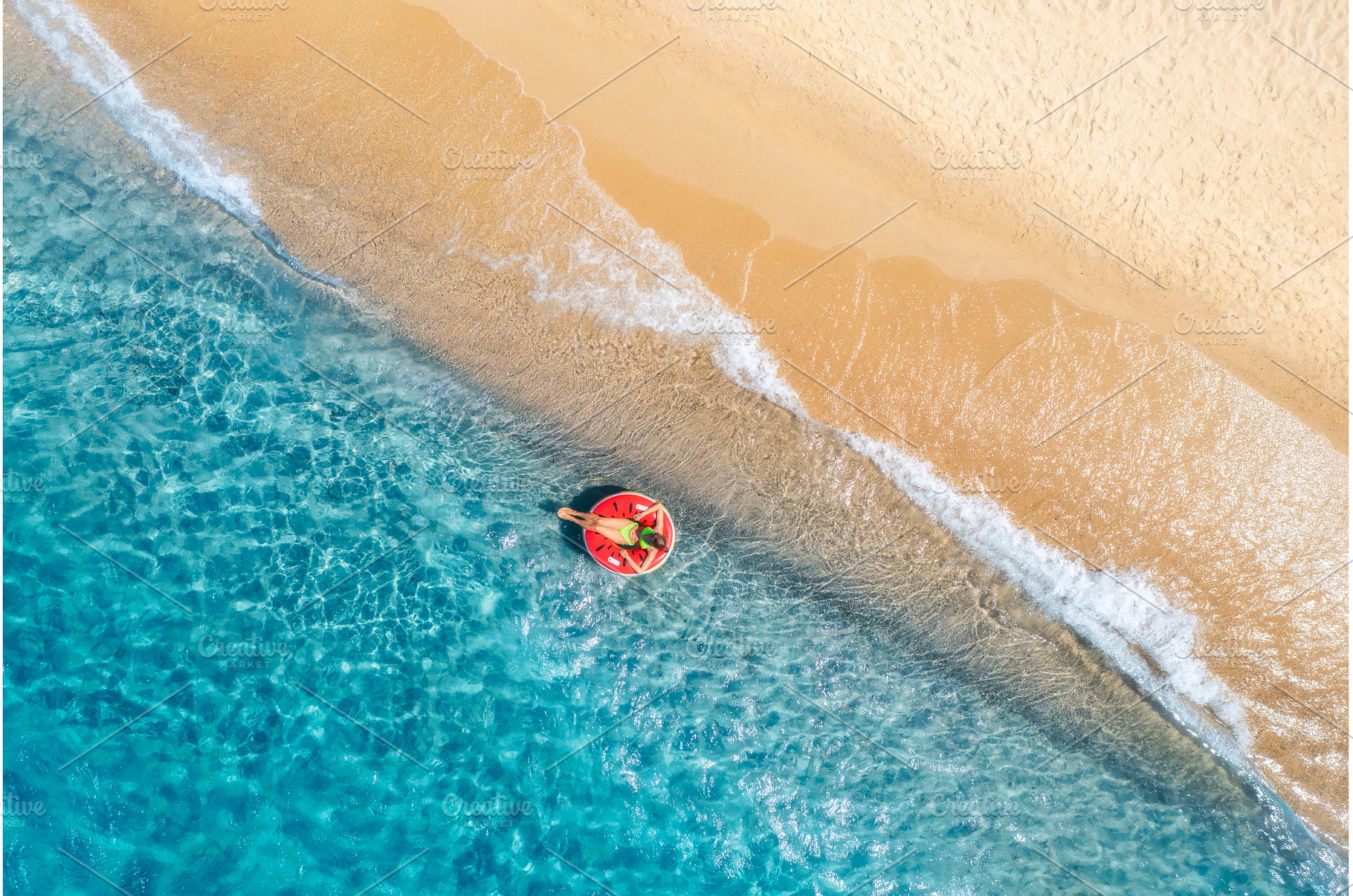 Aerial view of a young woman, a Nature Photo by den-belitsky