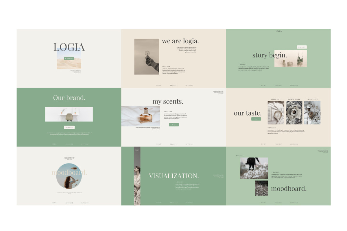 Logia - Brand Guidelines, a Presentation Template by Secret Visual (Photo 7 of 8)