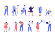 Big Vector set of people characters, a Person Illustration by Vector_Art (Thumbnail 7 of 25)