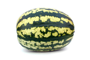 Fresh and ripe watermelon, a Photo by saiko3p