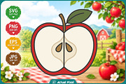 Apple Orchard Clipart Bundle, an Object Illustration by Actual Pixel (Thumbnail 9 of 22)