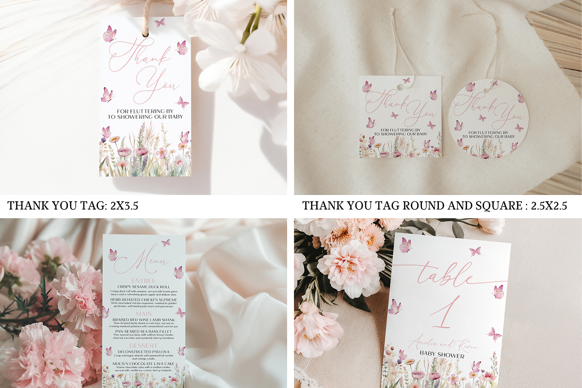 Wildflower Baby Shower Bundle, an Invitation Template by Digital_Mind (Photo 5 of 9)