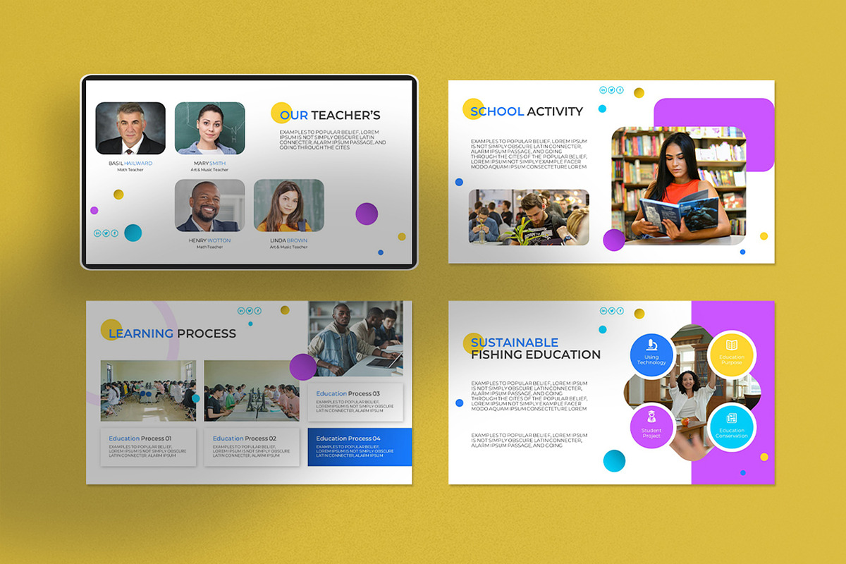 Education Learning Presentation, a Presentation Template by Dream-Lab (Photo 4 of 7)