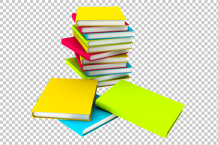 Books - 3D Render PNG preview 2