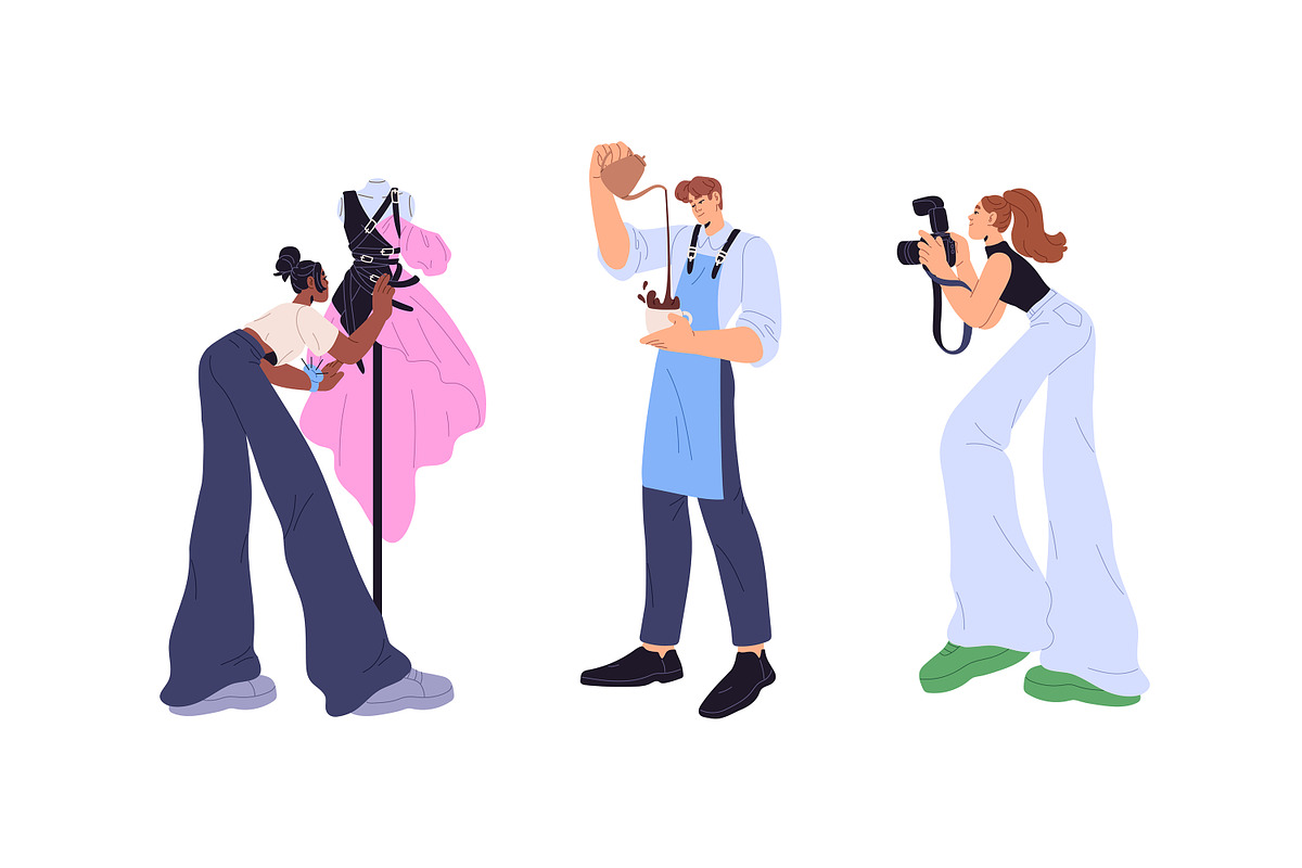 Creative professions and hobbies, a Person Illustration by PaperTrident (Photo 3 of 6)