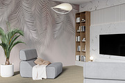 Wallpaper mockup Luxury living room, a Household Mockup by Hunny Badger (Thumbnail 4 of 6)