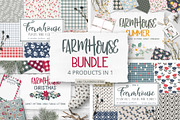Farmhouse Bundle, a Pattern Graphic by Cozy pattern shop (Thumbnail 1 of 5)