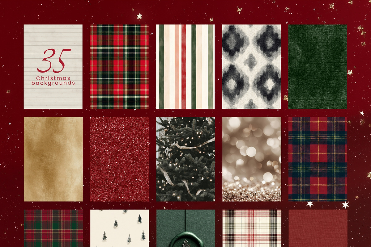 Christmas classic collage pack, an Object Graphic by VirinaDesign (Photo 12 of 13)