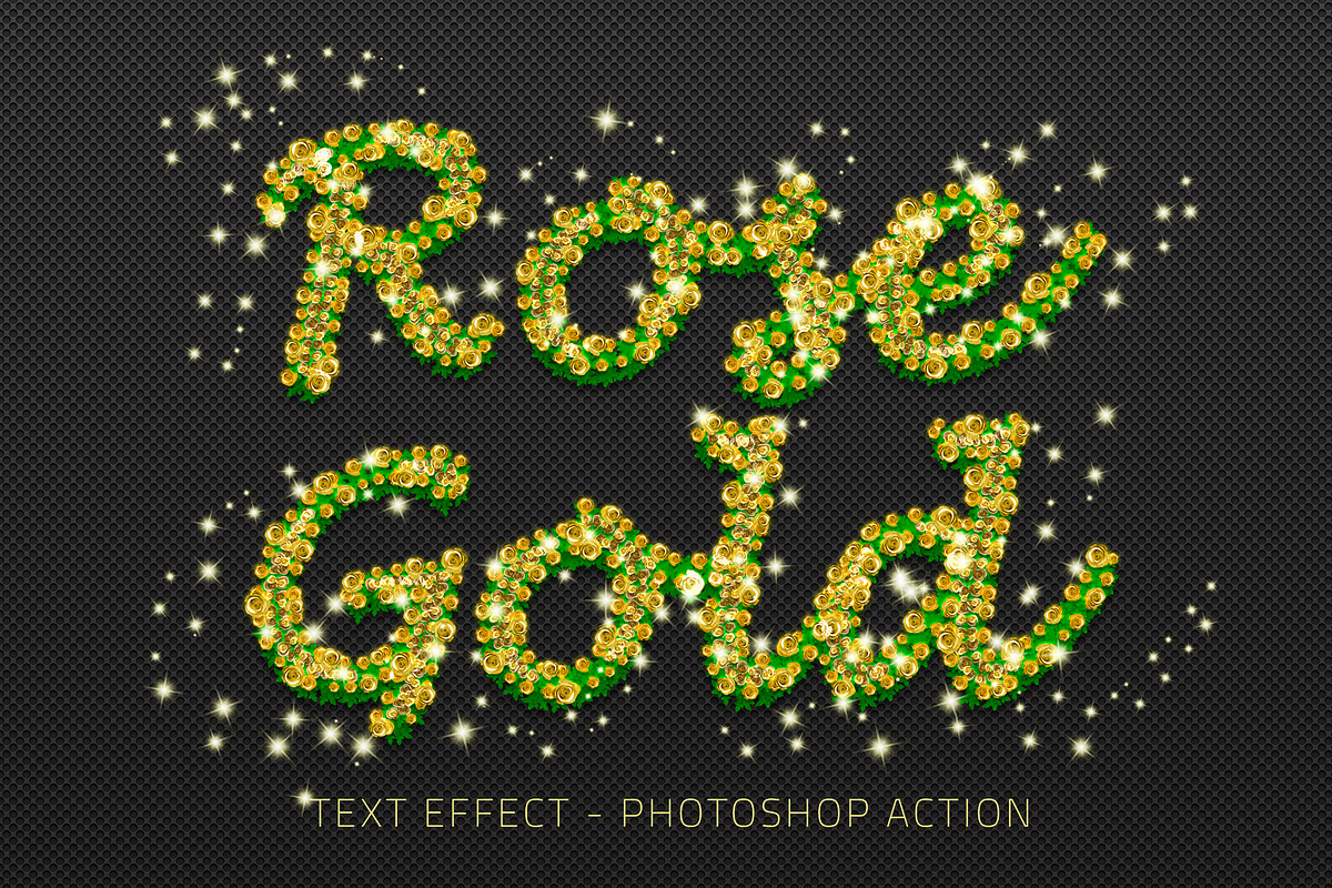 Rose Gold Text Effect