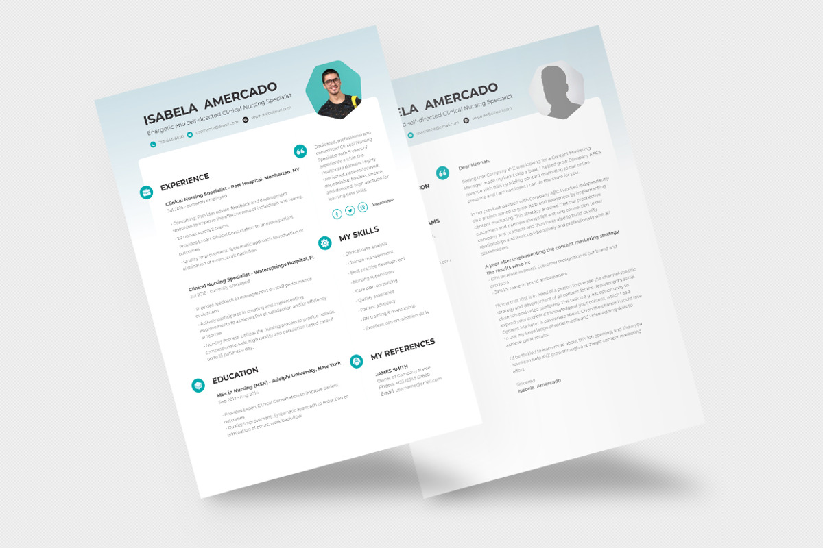 Clinical Nursing Specialist Resume, a Resume Template by iDoodle Studio (Photo 2 of 4)