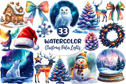 Christmas Polar Lights Clipart, an Illustration by Dream Creation (Thumbnail 1 of 7)