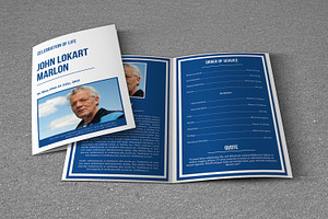 Funeral Program Template-T673, a Brochure Template by Template Shop