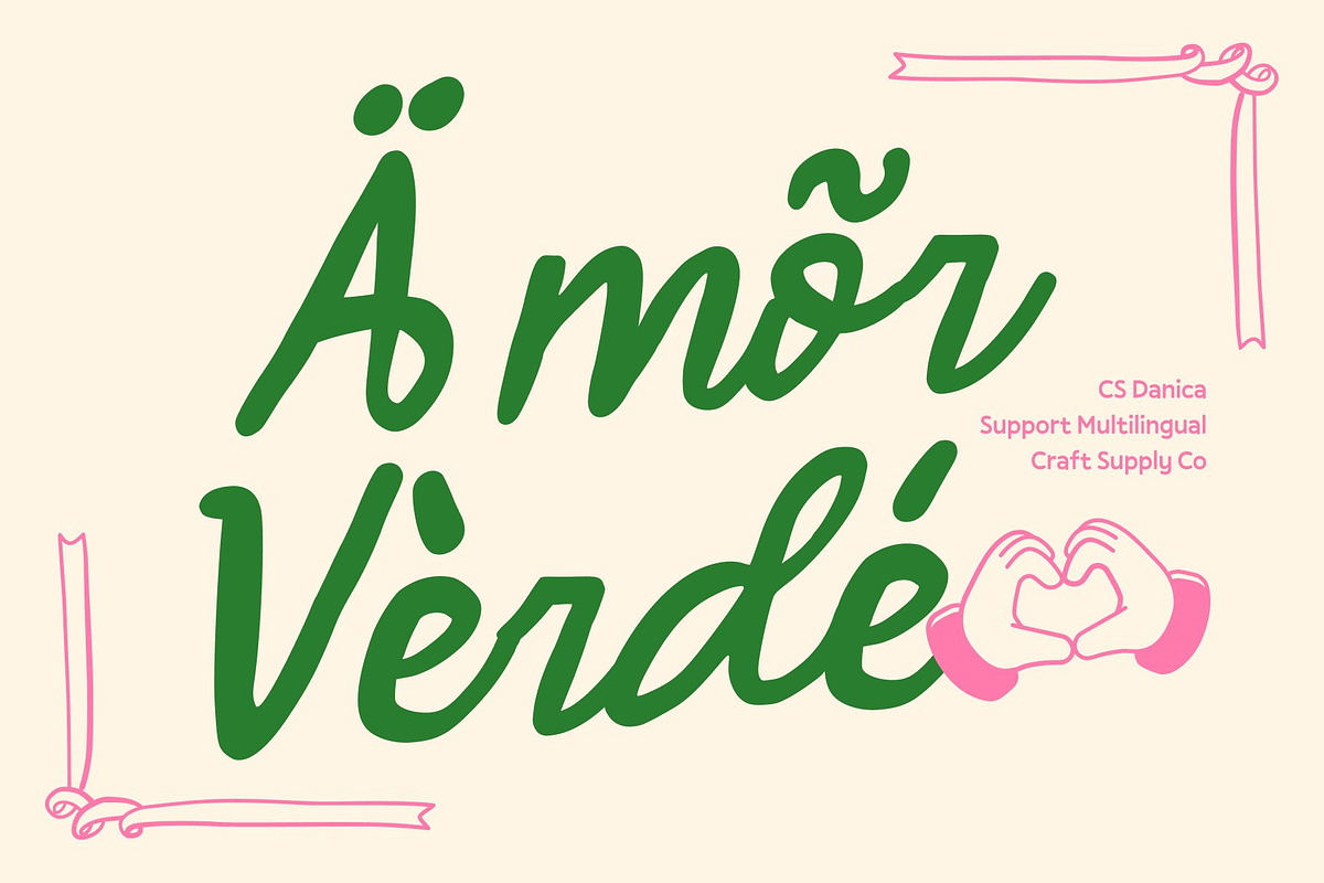 CS Danica – Handwritten Script, a Script Font by Craft Supply Co. (Photo 7 of 8)