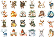 Christmas Enchanted Forest Animals P, an Illustration by Sublimation Artist (Thumbnail 2 of 6)