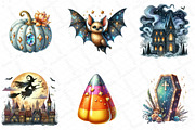 Sparkling Halloween Clipart, an Illustration by DreamPrint404 (Thumbnail 2 of 5)
