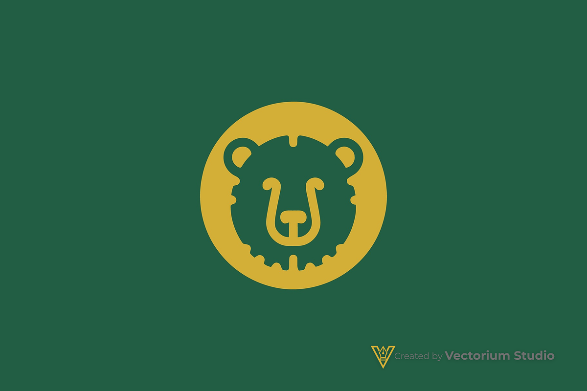 Bear Face Icon Logo, a Branding & Logo Template by Vectorium Studio (Photo 3 of 5)