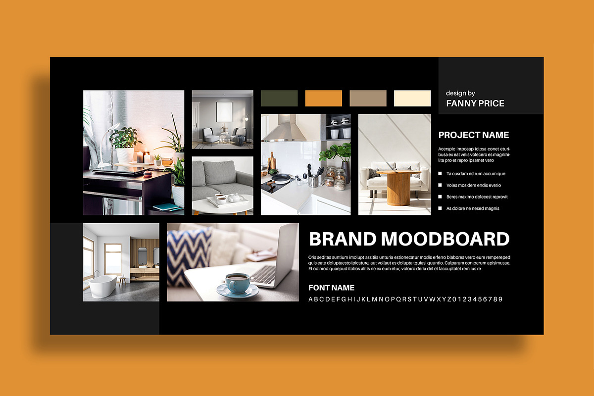 Modern Mood Board for Branding, a Brochure Template by MightyDesign (Photo 3 of 8)