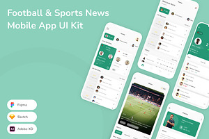 Football & Sports News Mobile App UI