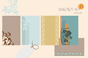 Flowers of the Art Nouveau, a Pattern Graphic by Collection by VY (Thumbnail 6 of 17)