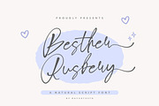 Besther Rusbery - Natural Font, a Script Font by Bayuktx (Thumbnail 1 of 8)