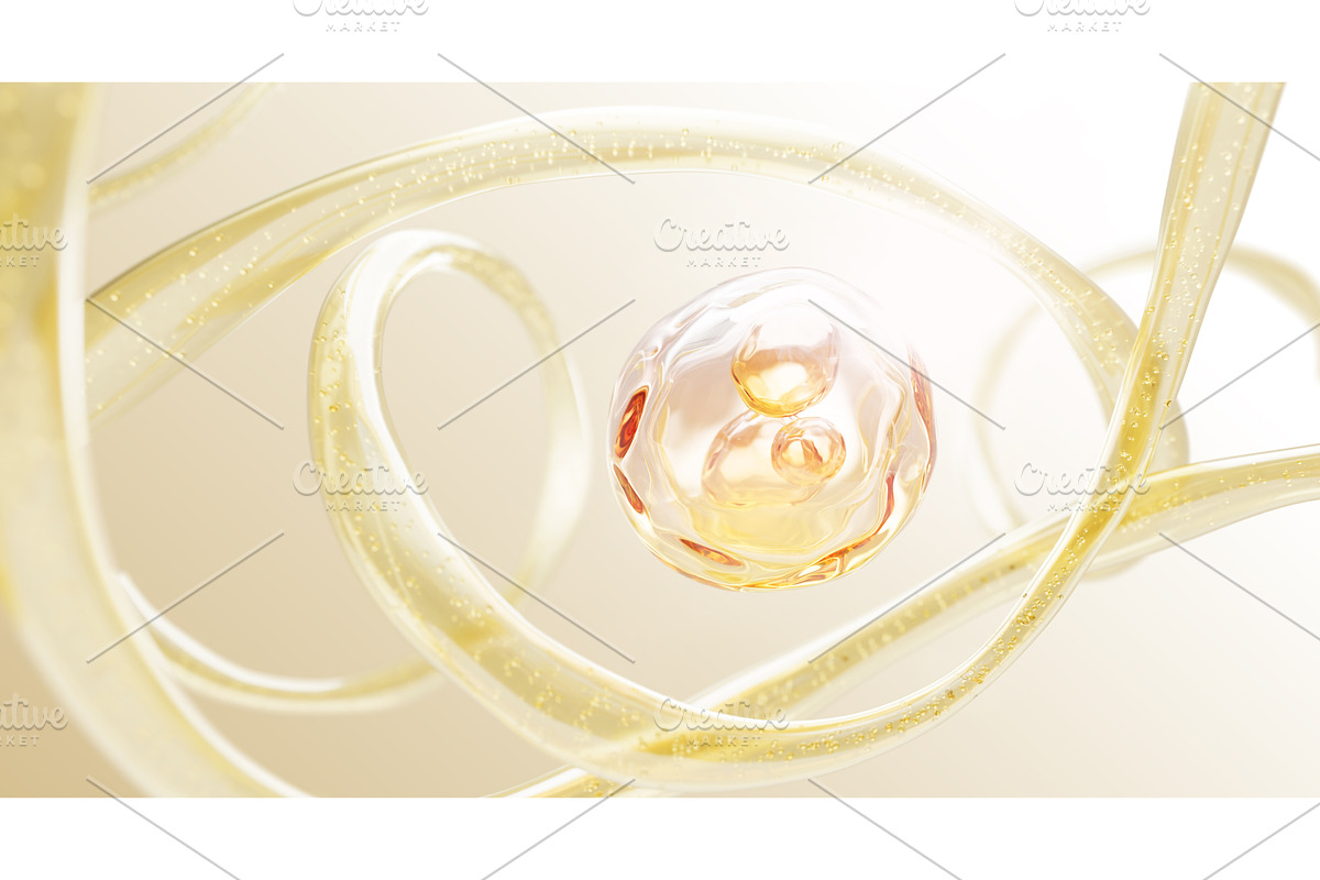 3d gold oil drop texture with, a Background Graphic by Marozhkastudio