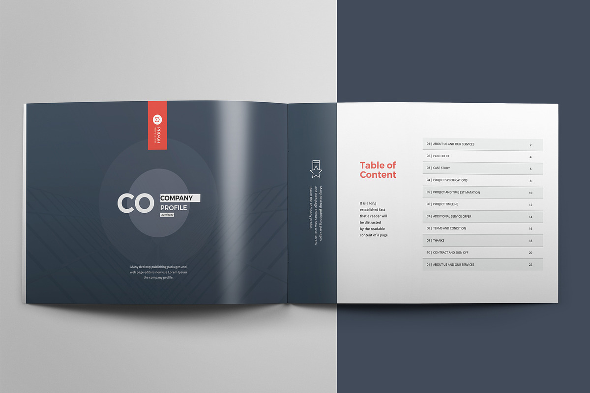Company Profile Landscape A5, a Brochure Template by Pro-Gh (Photo 2 of 9)