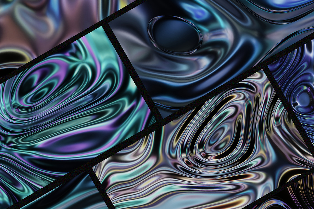 Dark Metallic Iridescent Animation, a Graphic by LarysaZabrotskaya (Photo 9 of 9)