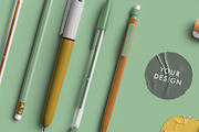 Saffron Markers & Washi Toolkit Pack, a Merchandise Mockup by Custom Scene (Thumbnail 3 of 10)