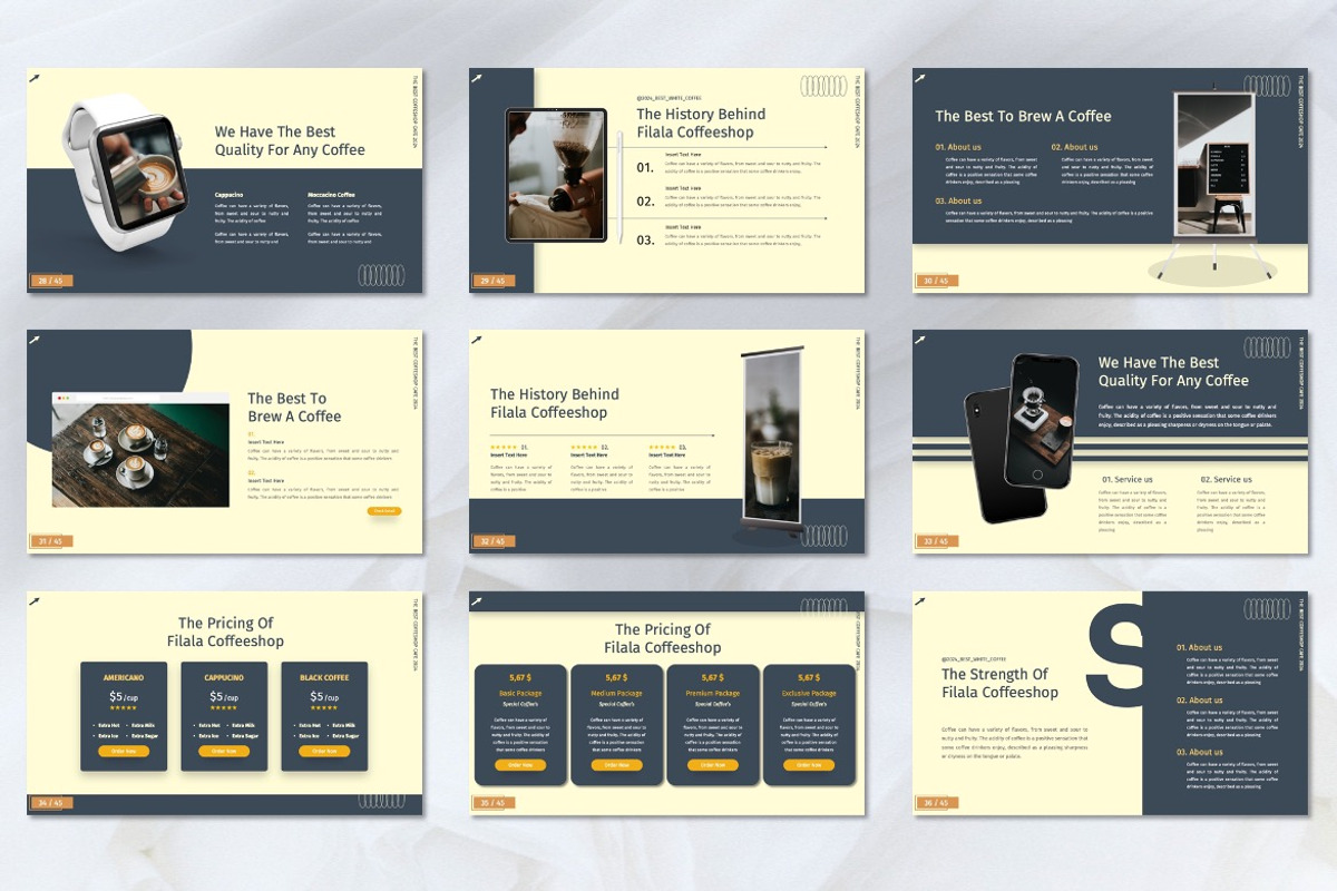 Filala - Coffee Shop Googleslide, a Presentation Template by Dhabee (Photo 6 of 7)