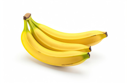 Bananas isolated on white background, a Food & Drink Photo by AlyaAnd