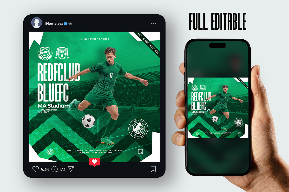 Social Media Instagram Post Mockup, an Advertising Mockup by iHemalaya (Photo 4 of 4)