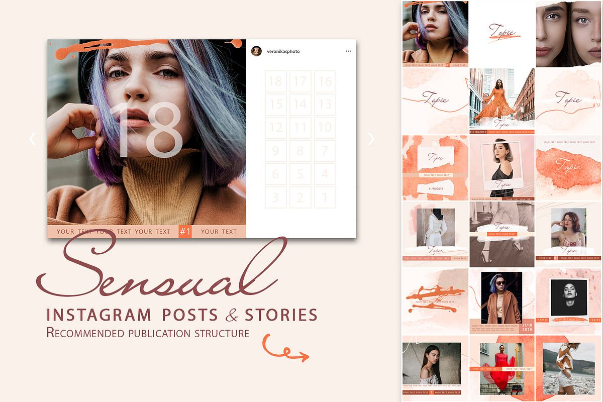 Sensual Instagram Posts and Stories, a Social Media Template by Integrity_store (Photo 4 of 8)