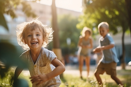 Children playing in the park
