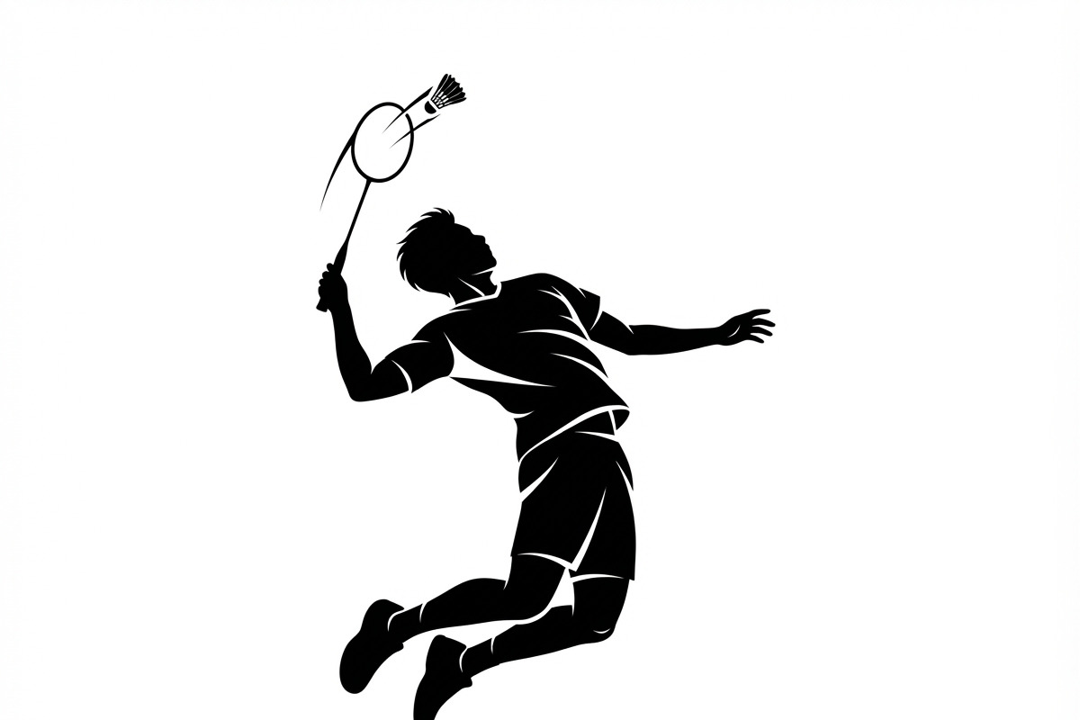 60 Badminton Player Smash Silhouette, a Person Illustration by Amazin_art (Photo 14 of 37)