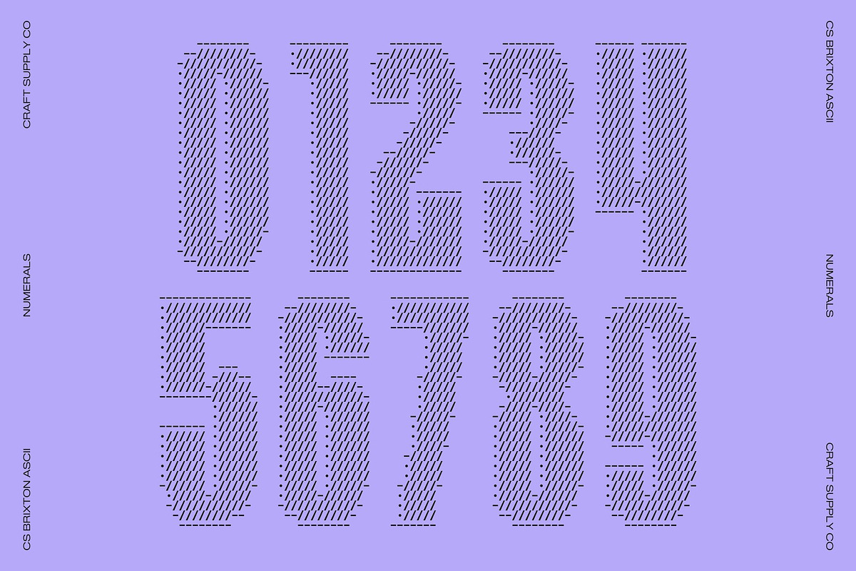 CS Brixton Ascii, a Sans Serif Font by Craft Supply Co. (Photo 6 of 8)