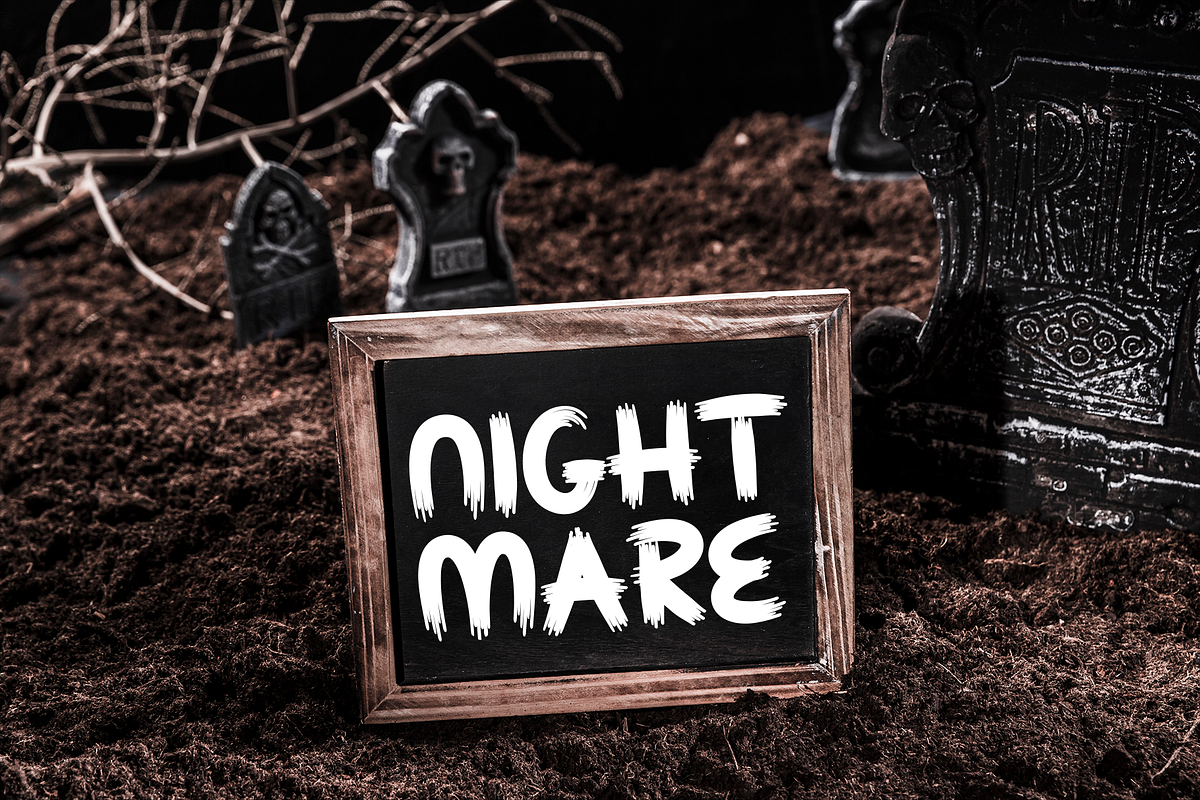 Spooky Things | Script Font, a Script Font by Scratchones (Photo 2 of 8)