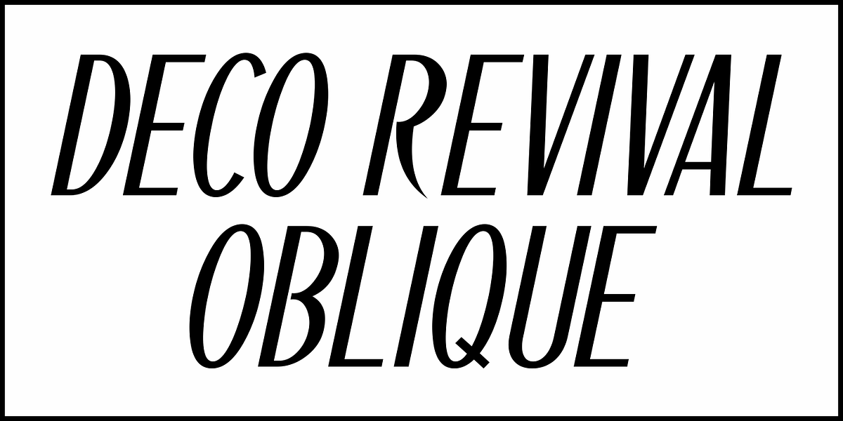 Deco Revival JNL, a Font by Jeff Levine Fonts (Photo 4 of 5)