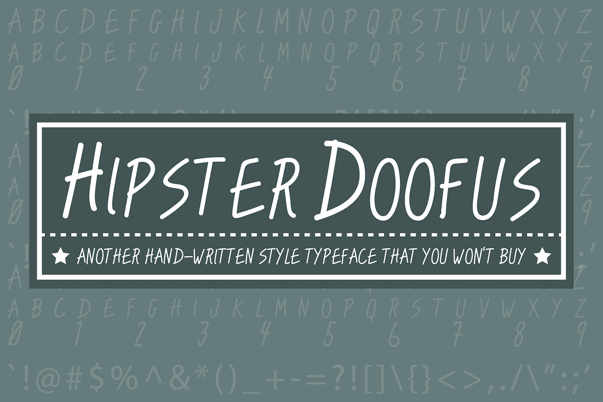 Hipster Doofus - Typeface