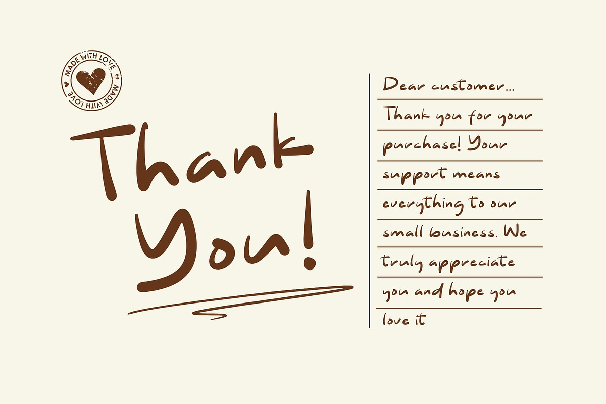 Autrey Brown Handwritten Brush Font, a Handwritten Font by Heinzel Std (Photo 11 of 11)