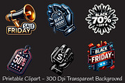 Creative Black Friday Icons Clipart, an Illustration by RobertsArt (Thumbnail 5 of 7)