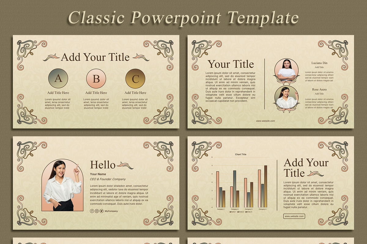 Retro Classic PowerPoint Template, a Presentation Template by SKY CREATION (Photo 2 of 6)