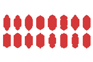 Arabic window shapes. Vintage, an Object Illustration by winwin.art