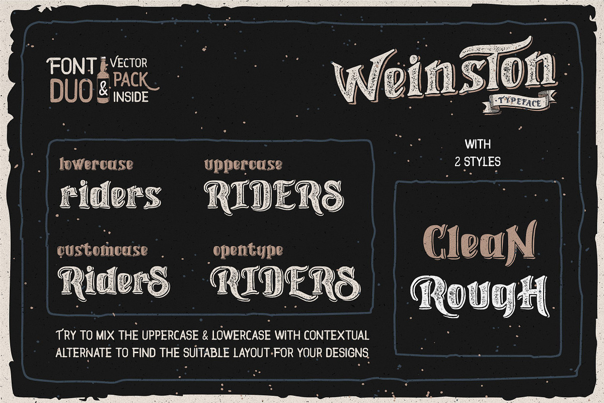 Weinston Typeface + Extras preview 2