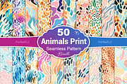 Pastel Animal Print Seamless Pattern, a Pattern Graphic by Forhadx5 (Thumbnail 1 of 7)