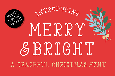 Merry and Bright font