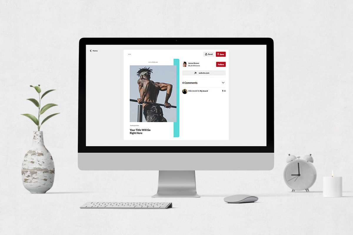Fitness Pinterest Posts, a Social Media Template by Social Corner Graphics (Photo 4 of 8)