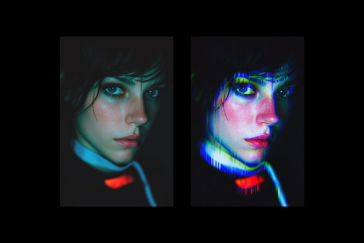 Cyber Glitch Photo Template, a Layer Style Add-On by Design Squad (Photo 4 of 7)