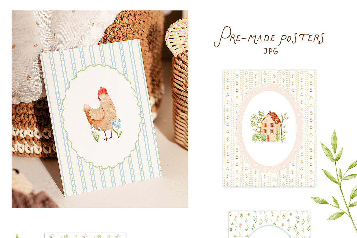 Summer in the countryside clipart, a Decorative Illustration by polikarpovaart (Photo 17 of 19)