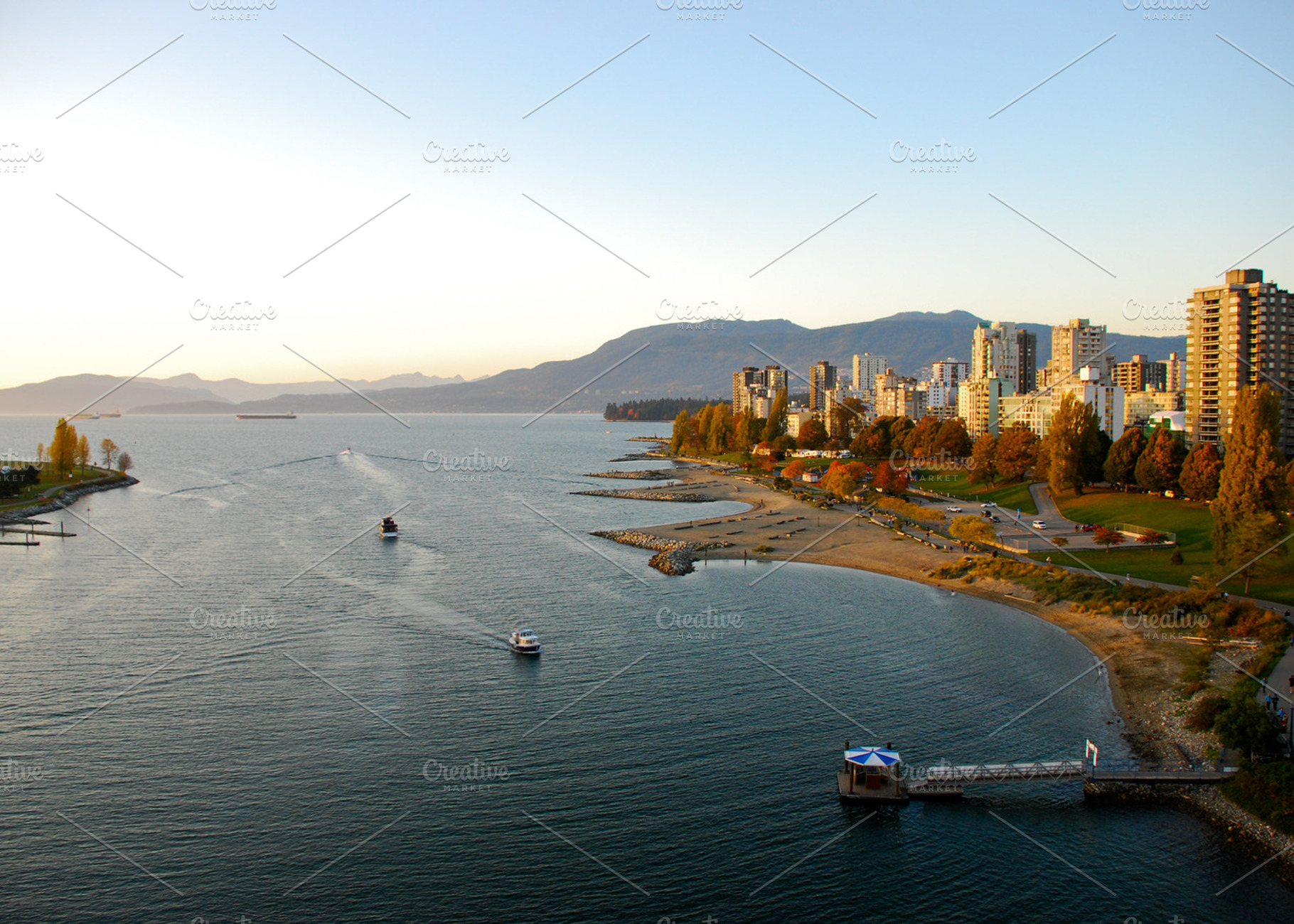 English Bay View From Burrard St.