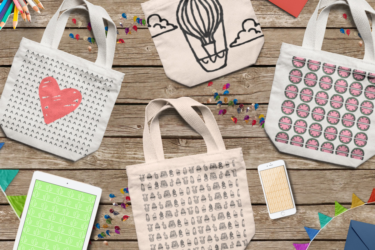 Over 150 Handmade doodles BUNDLE, a Decorative Illustration by Andrea De Oliveira (Photo 3 of 10)